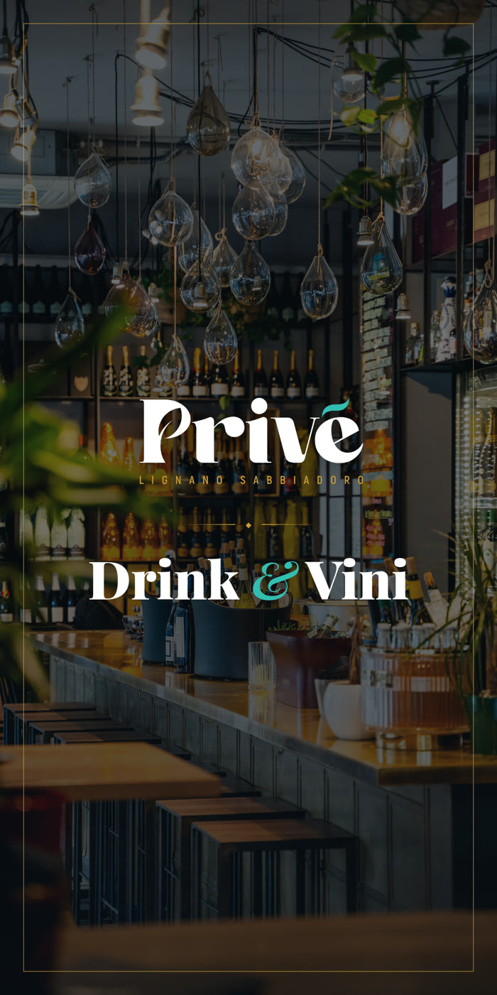 Carta Drink e Vini del Privè Lignano