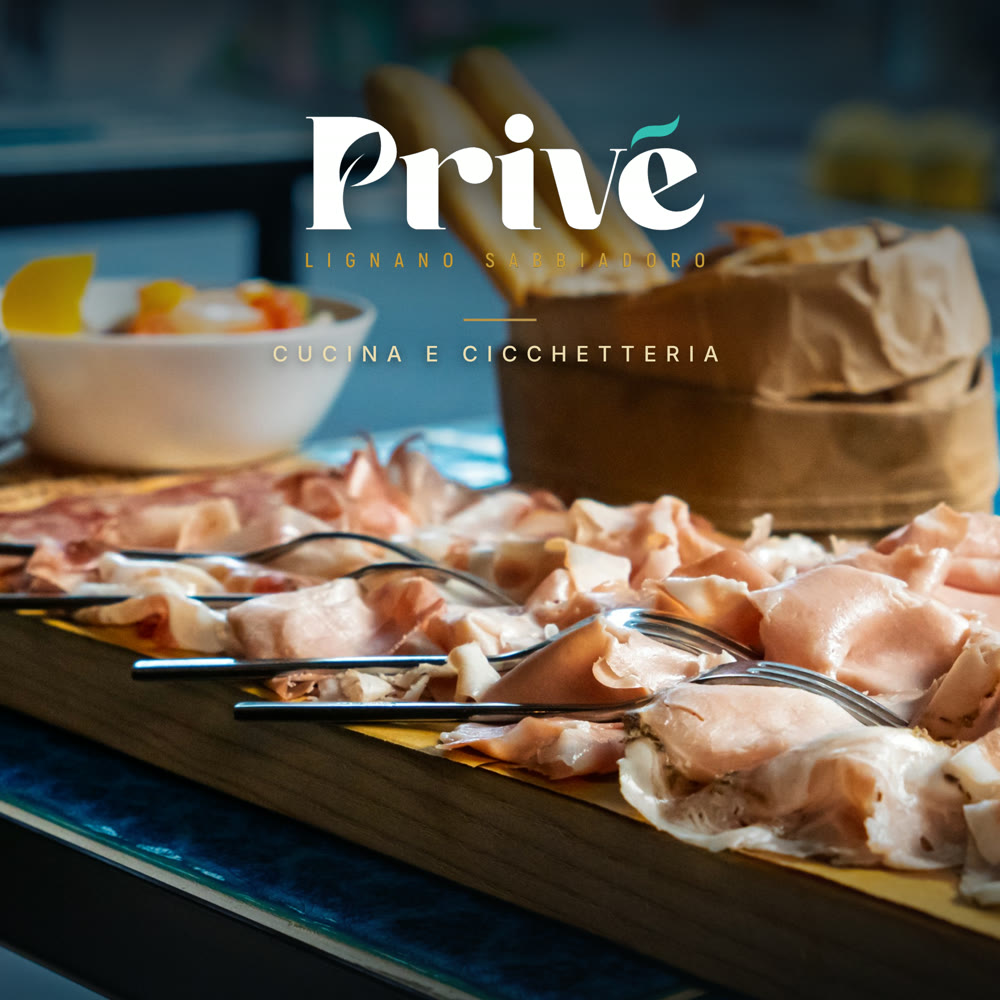 Carta Cucina e Cicchetteria del Privè Lignano